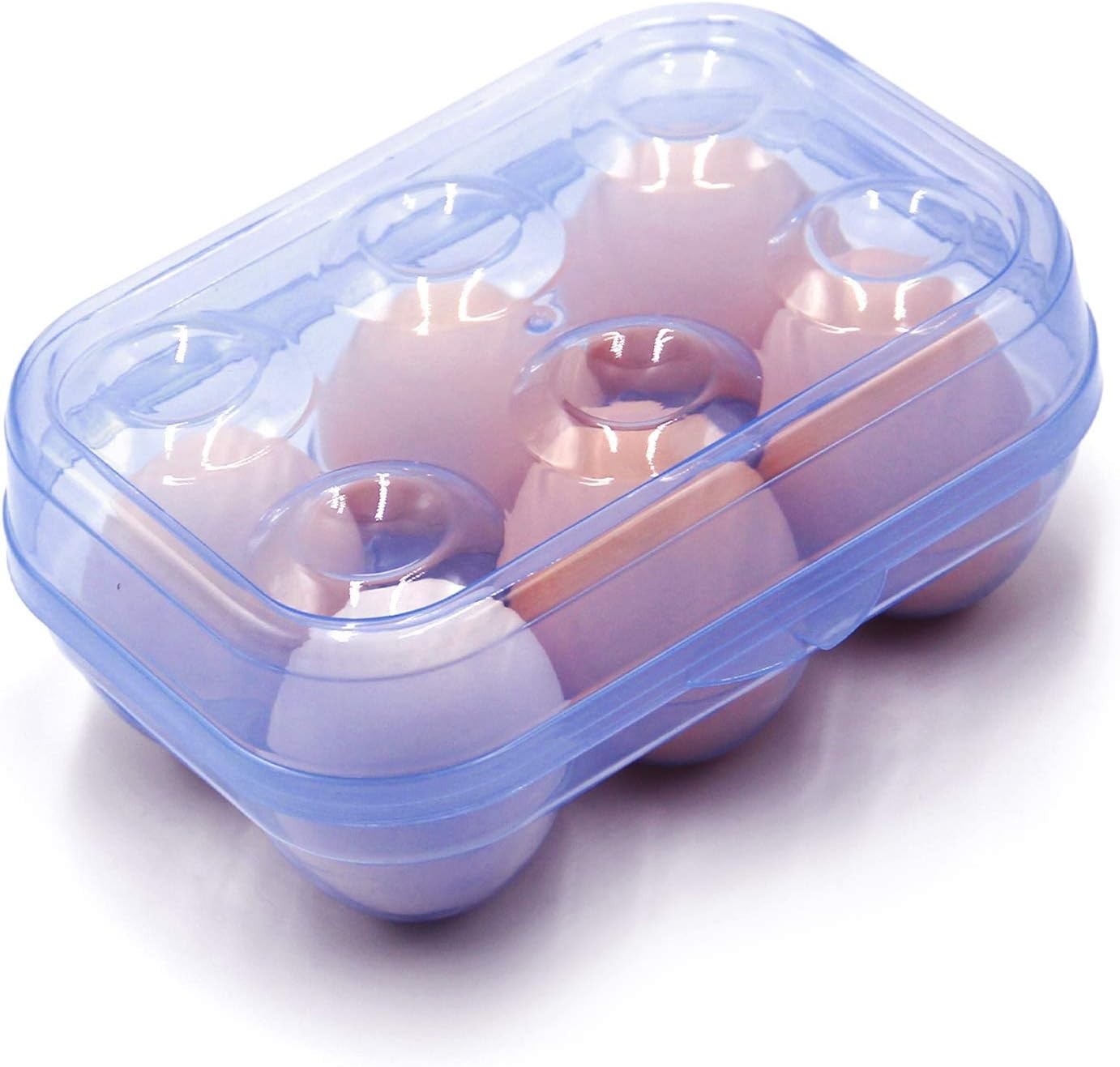Modern 6-Grid Egg Carrier – Stackable & Portable for Camping, Picnic, Kitchen