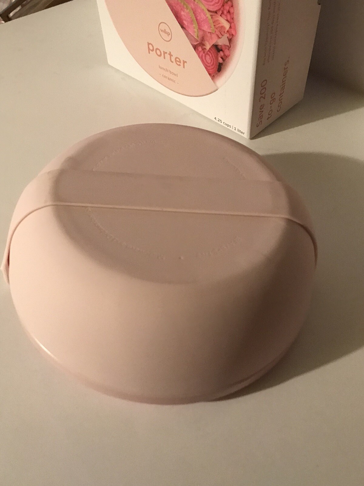 W&P Porter Ceramic Lunch Bowl w/ Protective Non-slip Exterior, Pink Sold Out