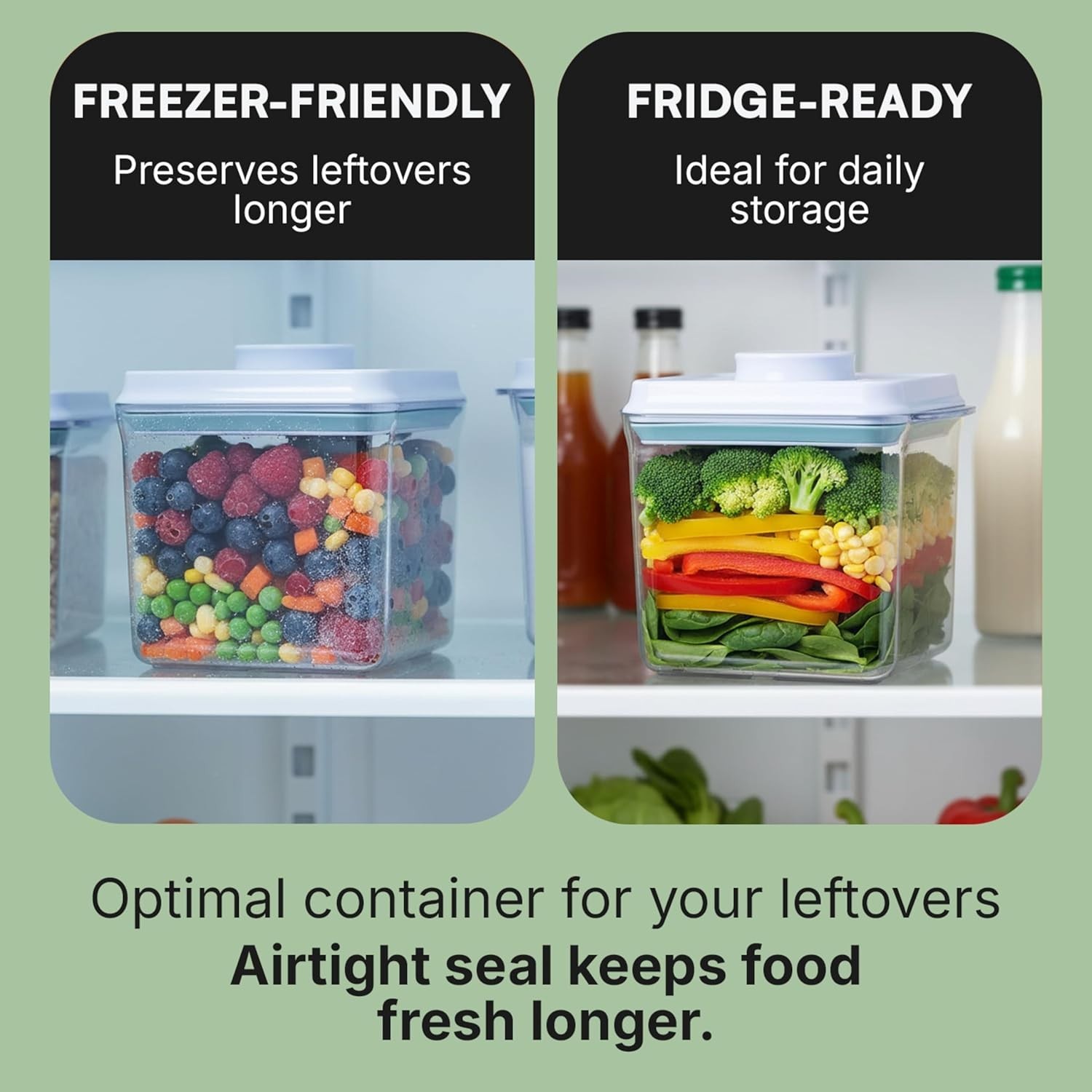 Bop Top Airtight Food Storage Containers with Lid 7 Cups / 57 oz | Kitchen Ca…