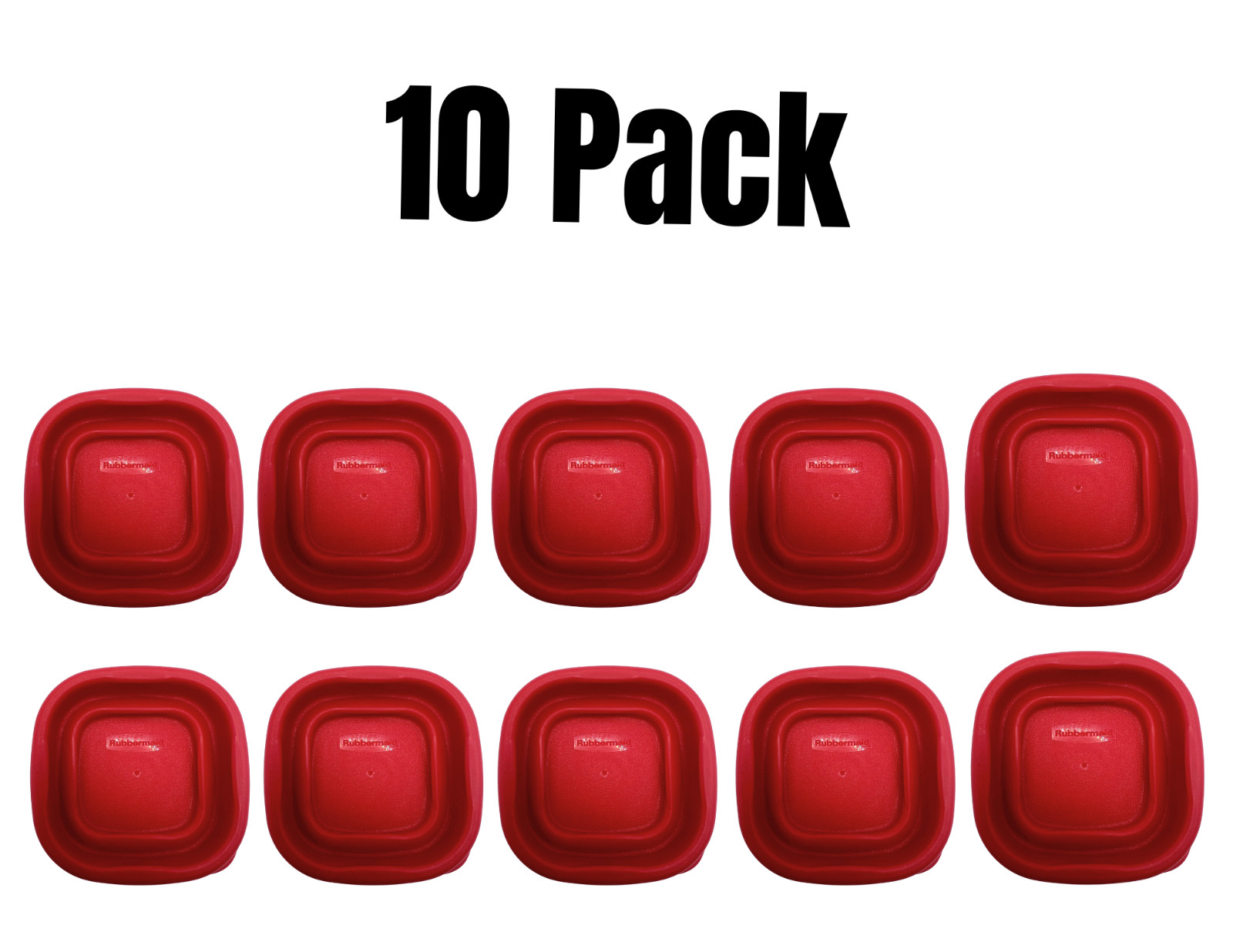 Rubbermaid Food Storage Replacement Lids 0.5 Cup Red 2.5″x2.5″ 10 Pack 7J54 NEW!