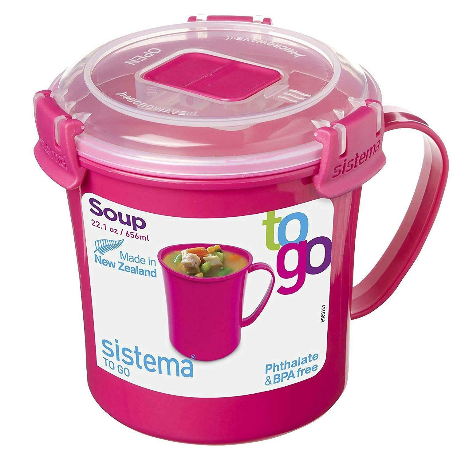 Microwave Medium Soup Mug | Microwave Food Container | 656 ml | BPA-Free | Mi…