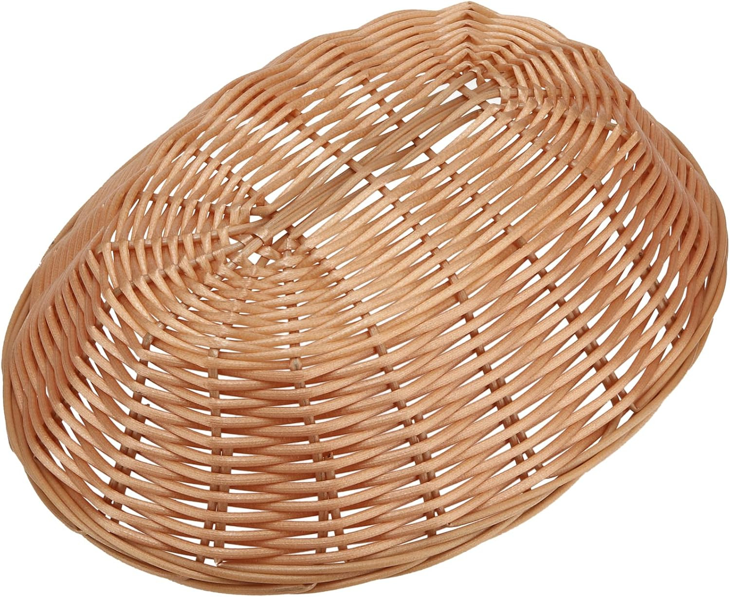 20 Pack 9 x 6 x 2.6 Inch Oval Woven Bread Basket Bulk, Small Fruits Gifts Basket