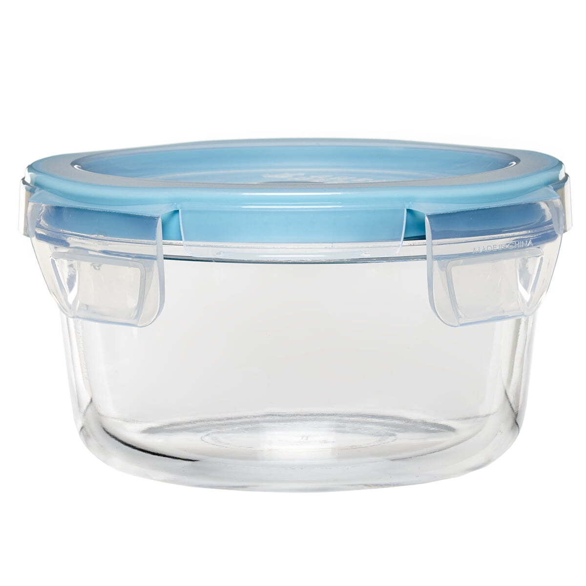 TrueLock Locking Lid Glass Food Storage Containers, 4 Cup Round