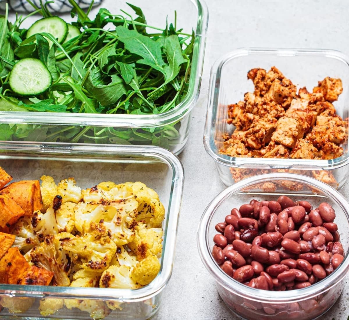 Set of 30 Glass Food Storage Containers with Snap Lids Airtight Lunch Containers