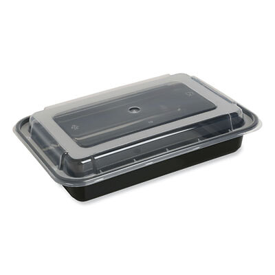 32 oz Food Prep Microwavable Containers & Lids Plastic 150/carton