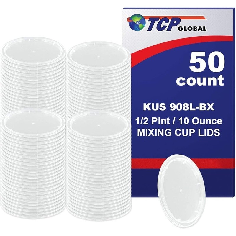 Mixing Cup Lids Spill Proof Paint Epoxy Storage Compatible Durable Professional