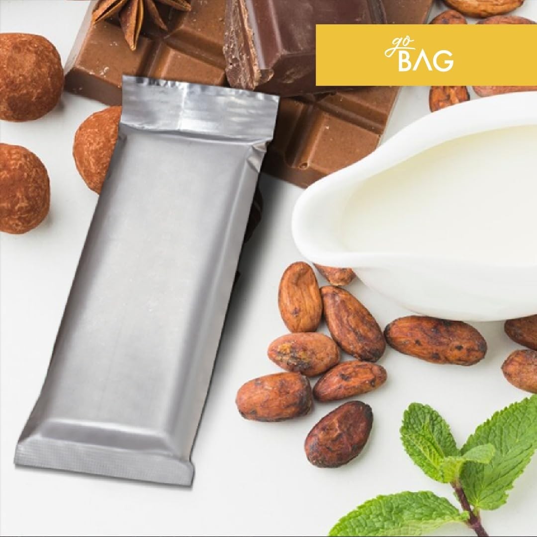 100 Pack Metalized Bags Chocolate Bar Wrapping 6.89×3 Inch Fits 5.51×2.36