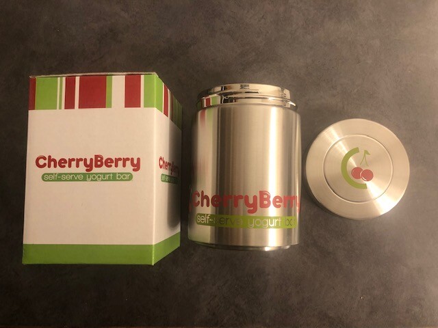 16oz Stainless Steel Frozen Yogurt/Berries/Nuts/Salad/Etc To-Go Lunch Container