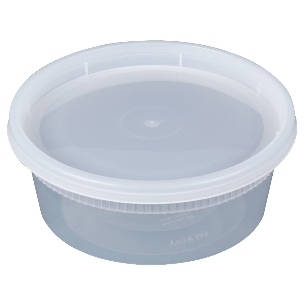 Pactiv Newspring Delitainer PP Premium Food Container Translucent 12 oz 240/Case