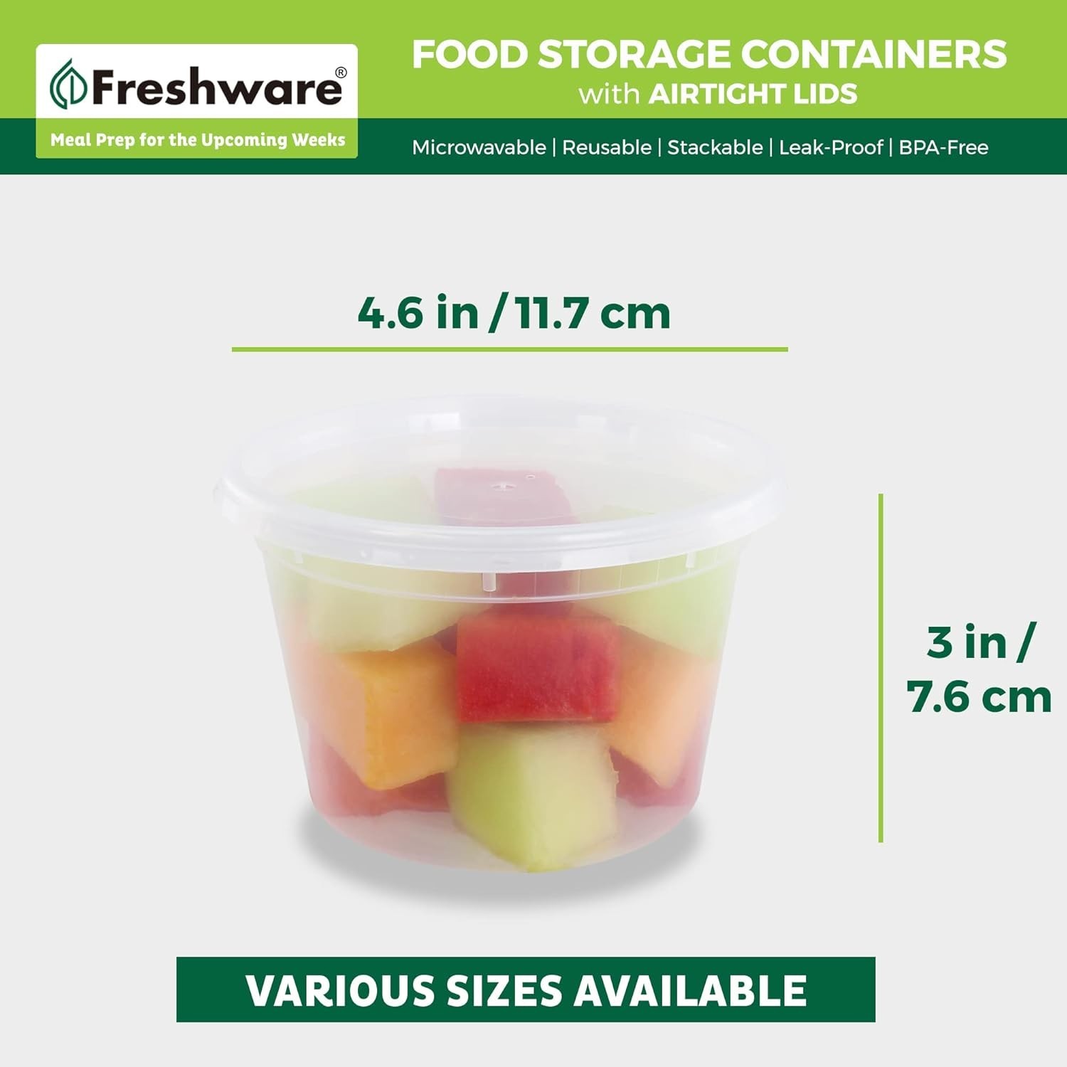 240 Pack] 16 oz Food Storage Containers with Lids, Plastic Containers, Freeze…