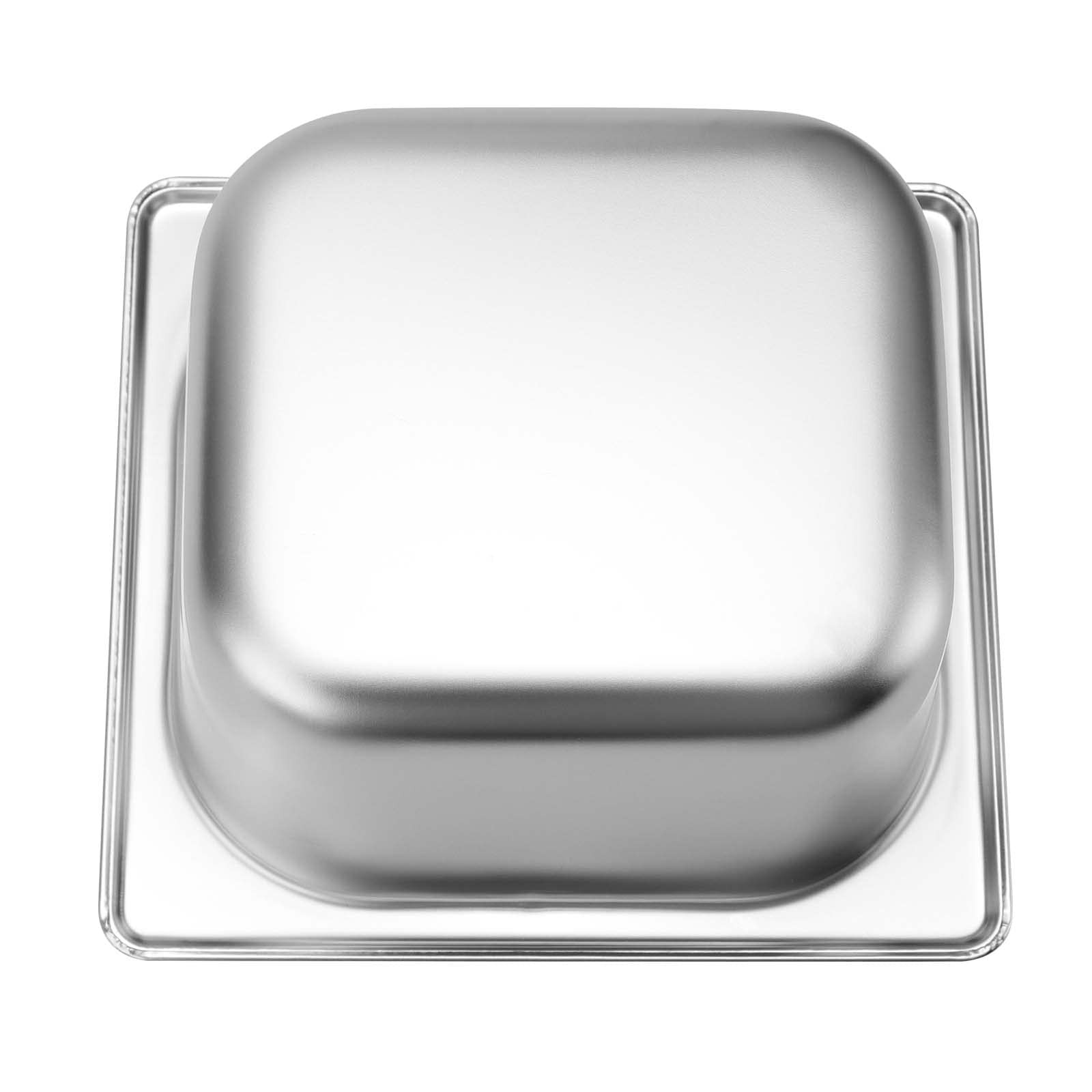 8 Pack Steam Table Pans 1/6 Size x 2.5 Inch Deep Stainless Steel Hotel Buffet