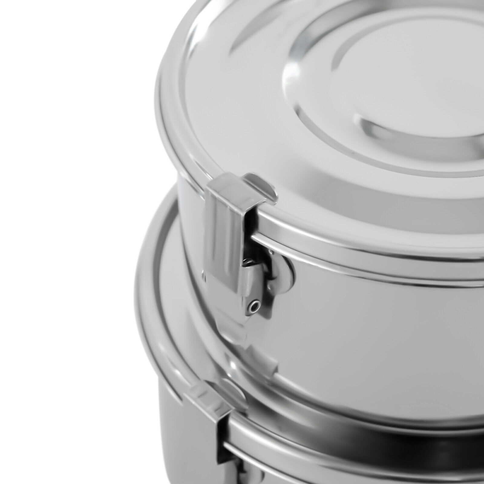 304 Grade Stainless Steel Food Storage Containers Leak-Proof Smell-Proof Silver