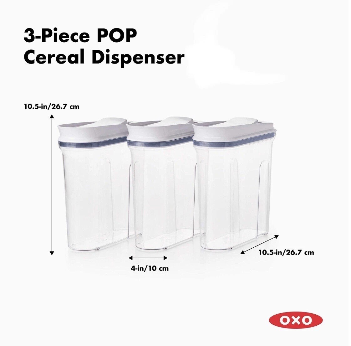 OXO Good Grips Airtight POP Medium Cereal Dispenser (3.4 Qt)1 Piece Only New