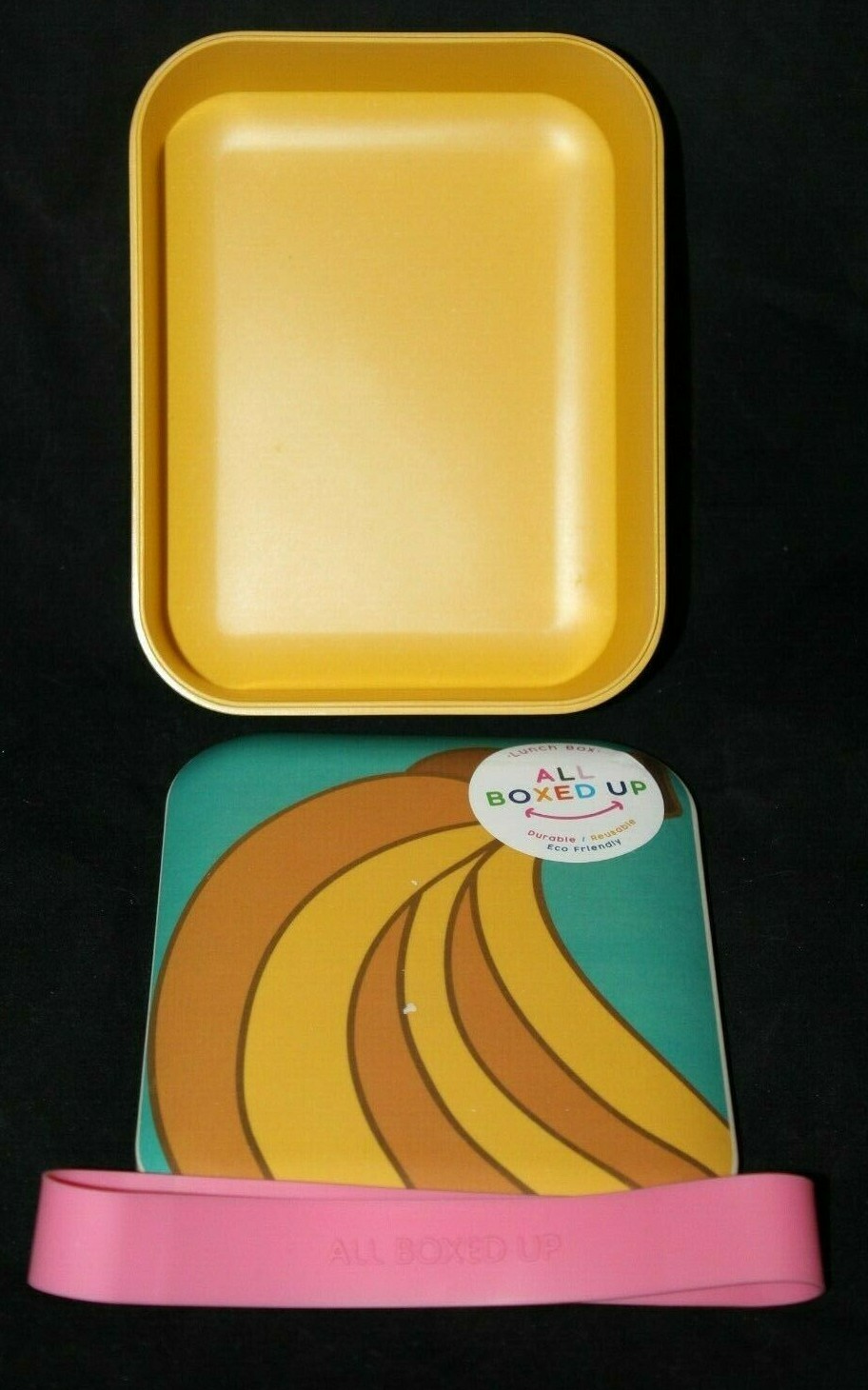 Eco One All Boxed Up Yellow Banana Fruit Lunch Box Food Storage Container