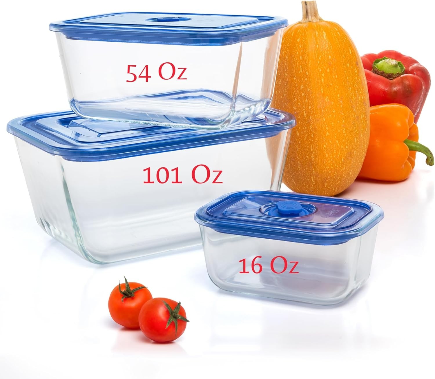 Glass Food Storage Container Set
