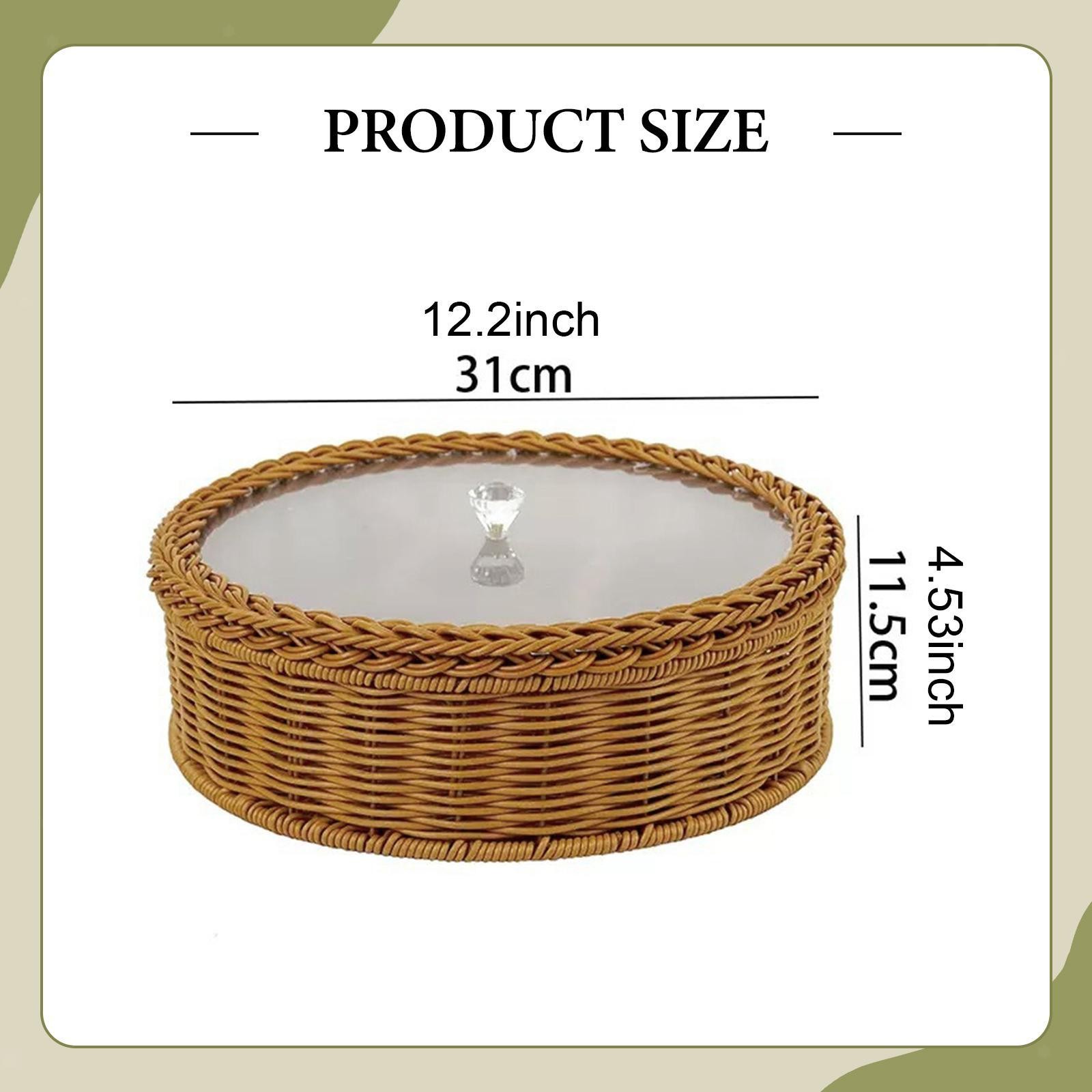 Divided Serving Tray Storage Basket Decorative Food Storage Container Dried