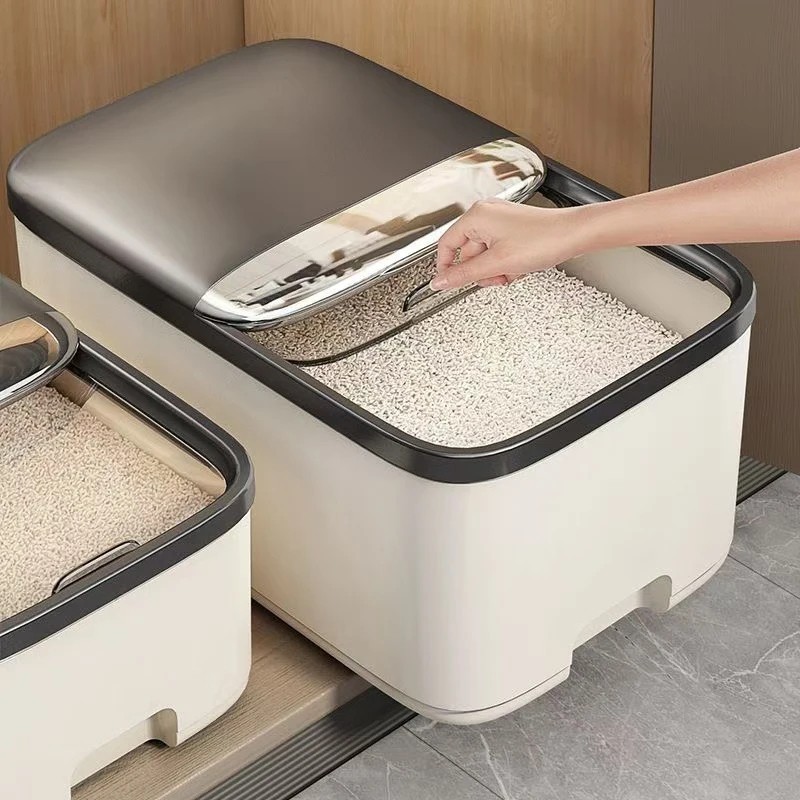 5 KG Rice Sugar Storage Container Airtight Grain Box Moisture Proof Kitchen Jar