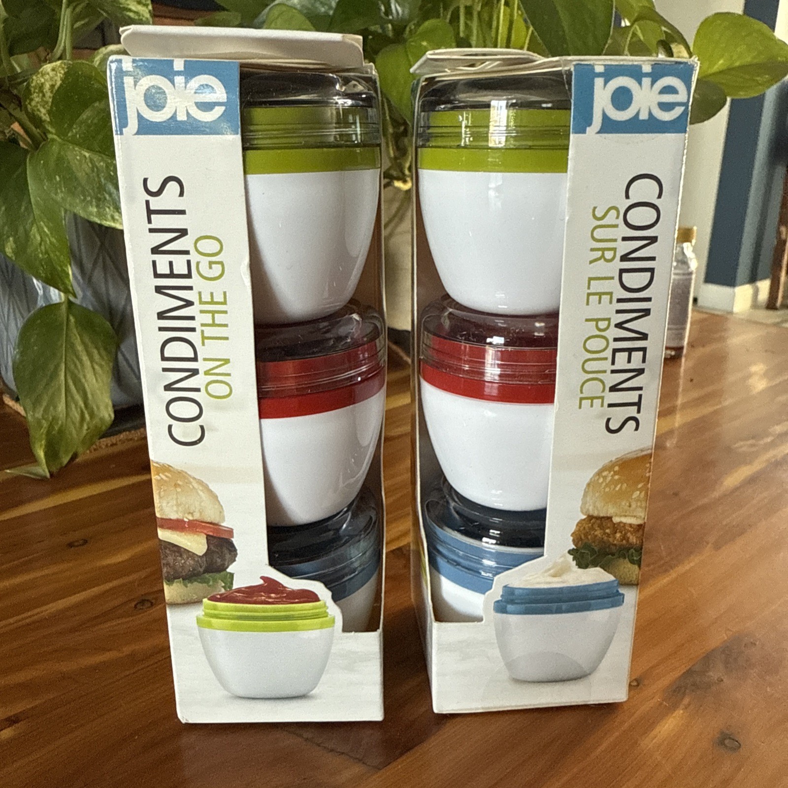 Joie Condiments On The Go Storage Containers ~ 2 Sets Of 3