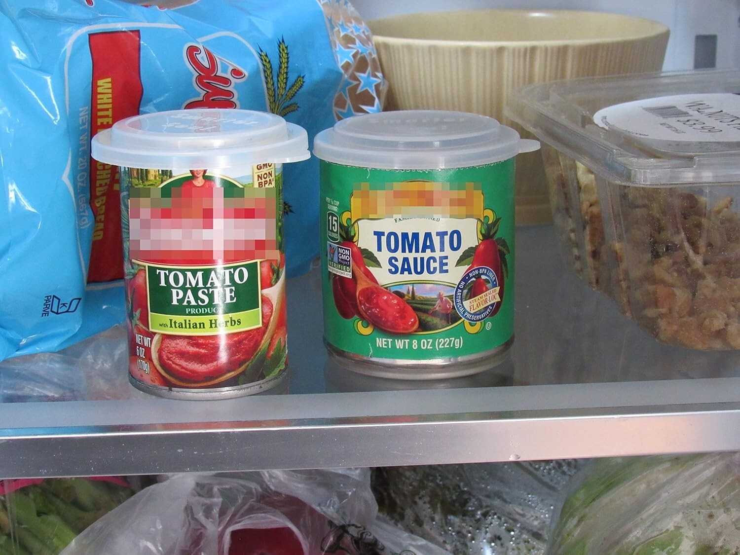 8-Pack Clear Food Can Lids – Airtight Seal for 4″ Cans, Reusable & Safe