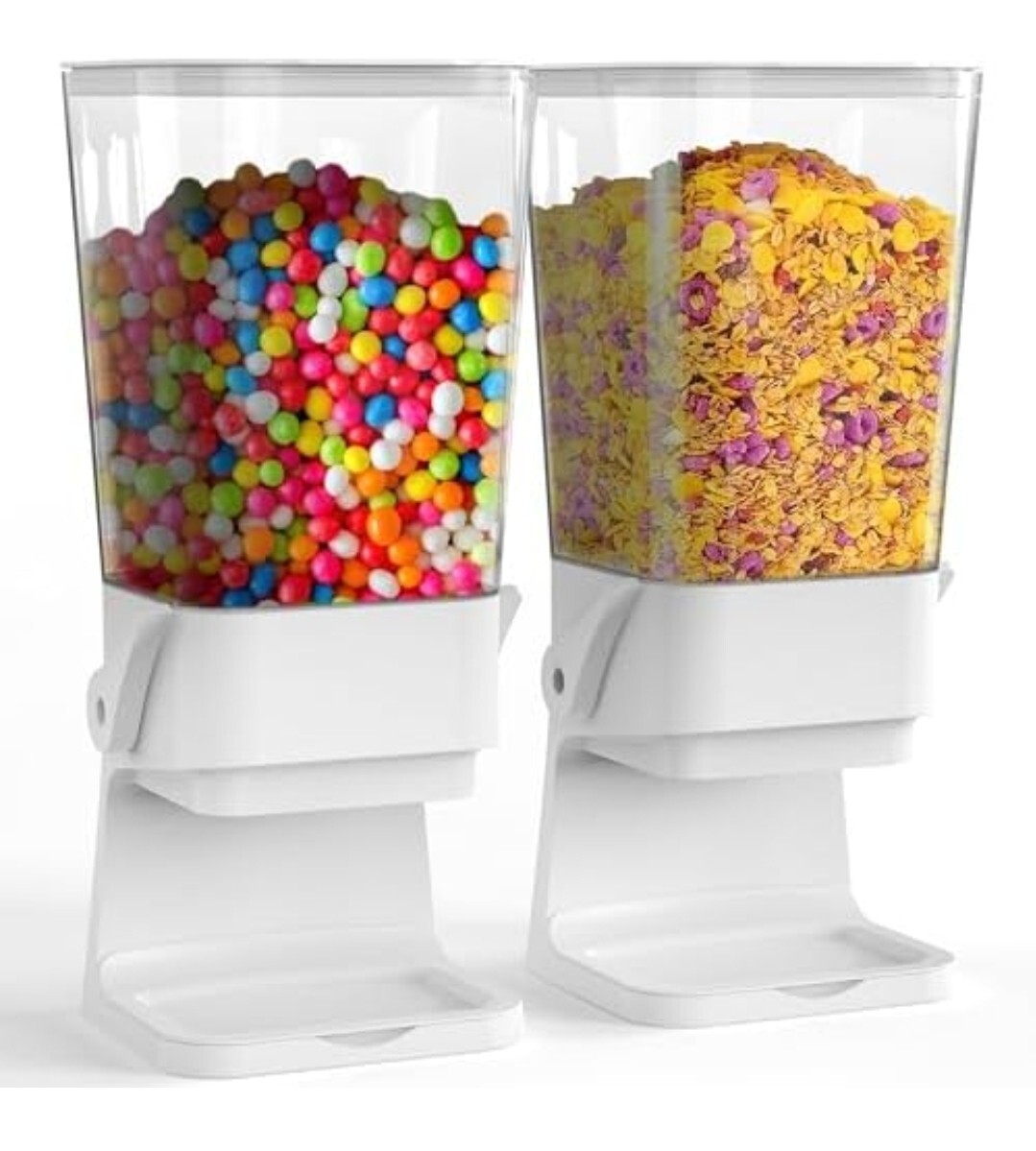 Cereal & Dry Food Dispenser 2 Pack with Sponge Freshness Pasta Rice Dog Food
