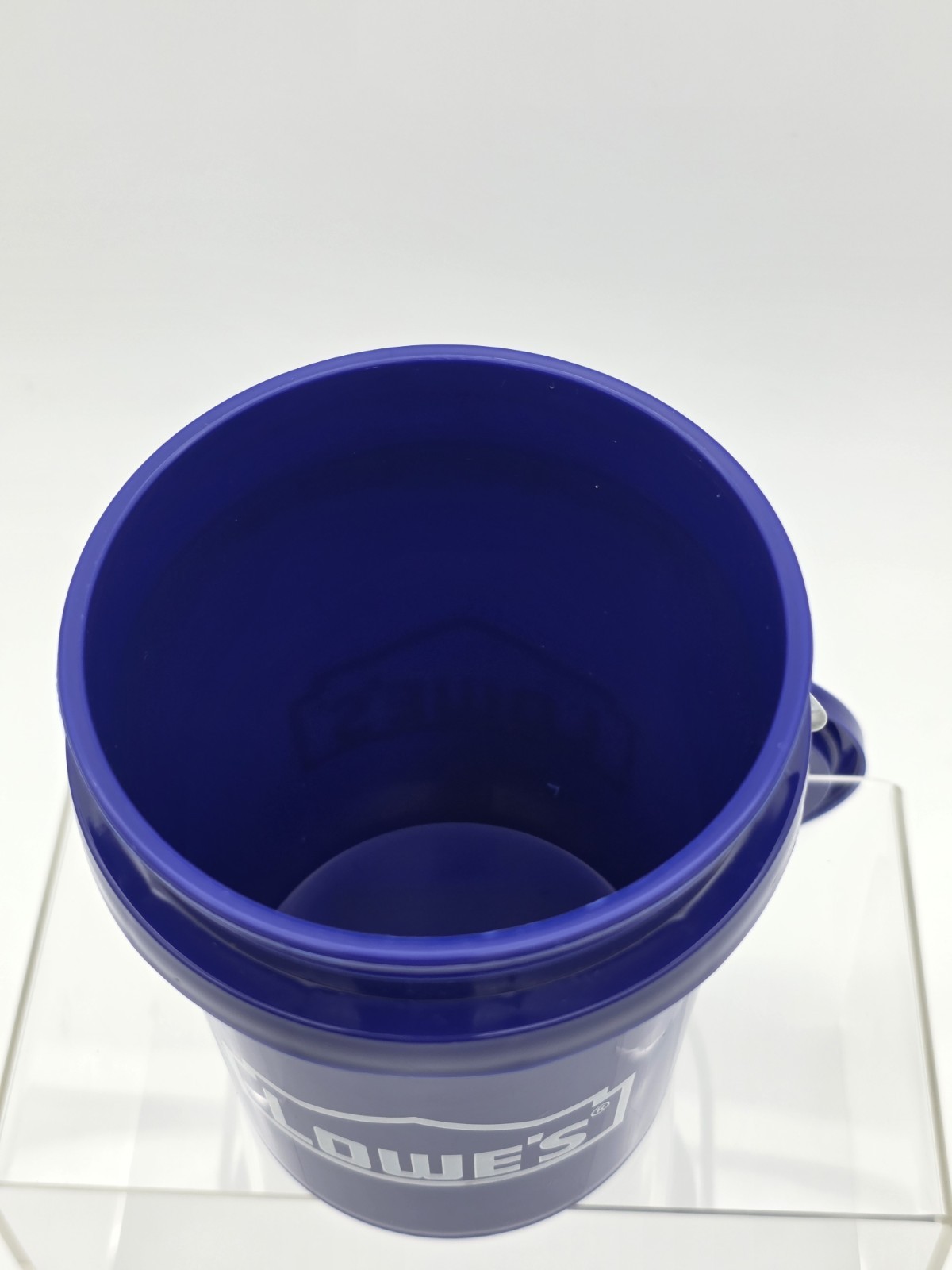 Lowes Logo Blue Mini Bucket With Lid Food Safe New