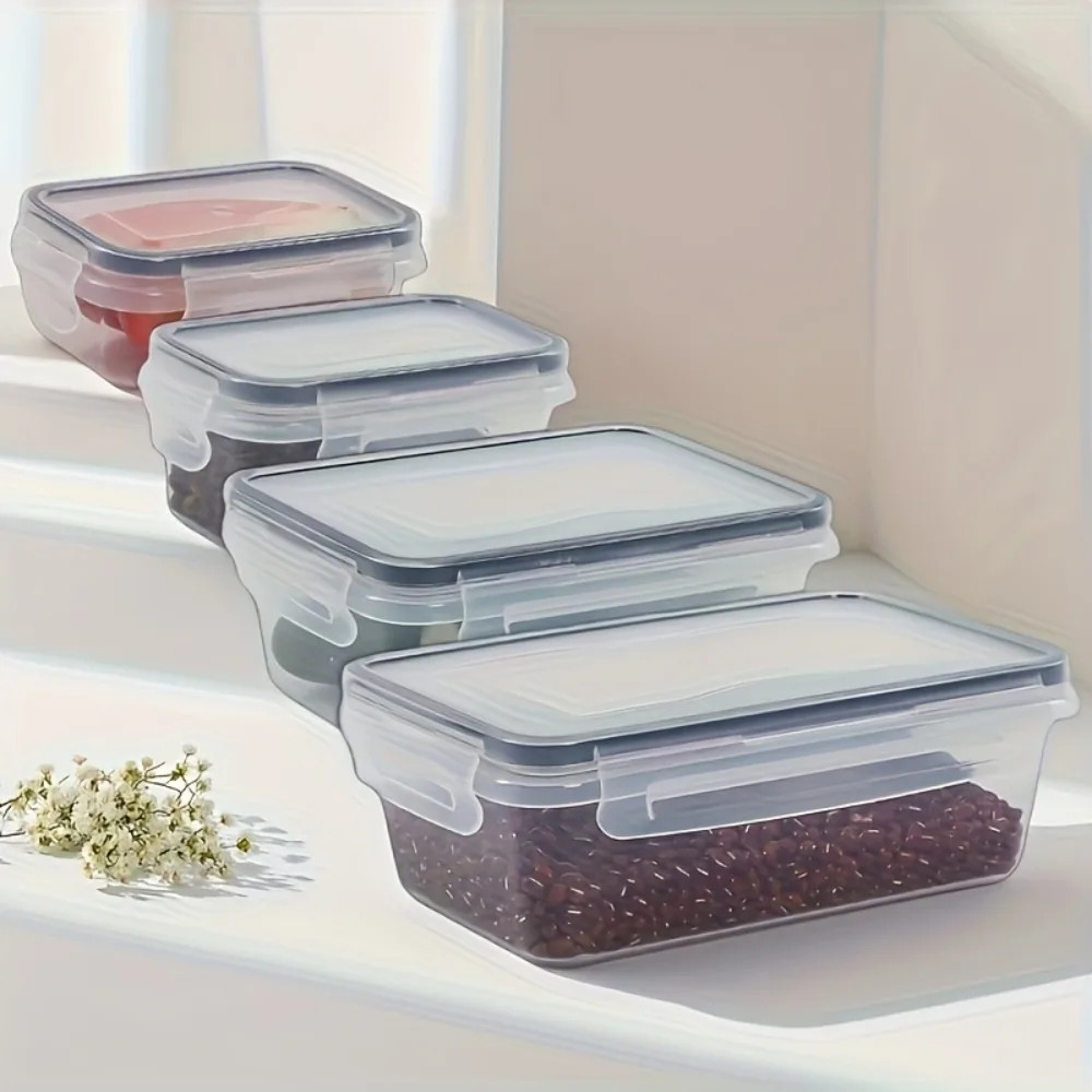 8-PC BPA-Free Airtight Food Containers with Locking Lids – Microwave/Freezer Saf