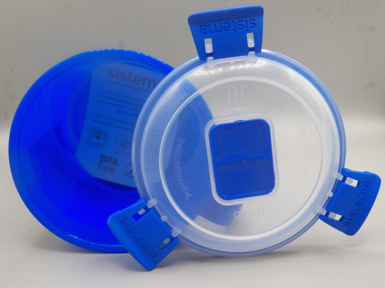Sistema To Go Soup Mug BLUE 22.1 oz Clip Lid Phthalate BPA Free 2010