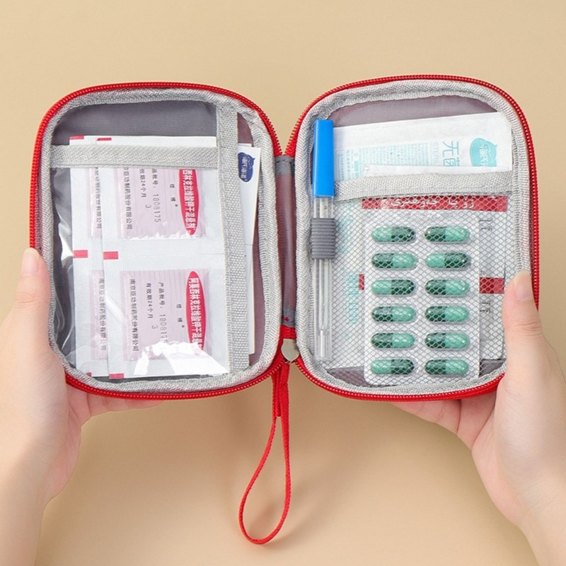 First Aid Storage Bag With Waterproof Anti Fall Design For Home Travel Hiking