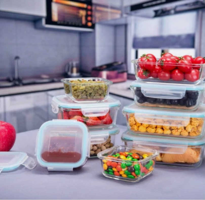 Contenedores De Vaso Con Tapa Para Almacenar Alimentos Juego De 9 Calidad
