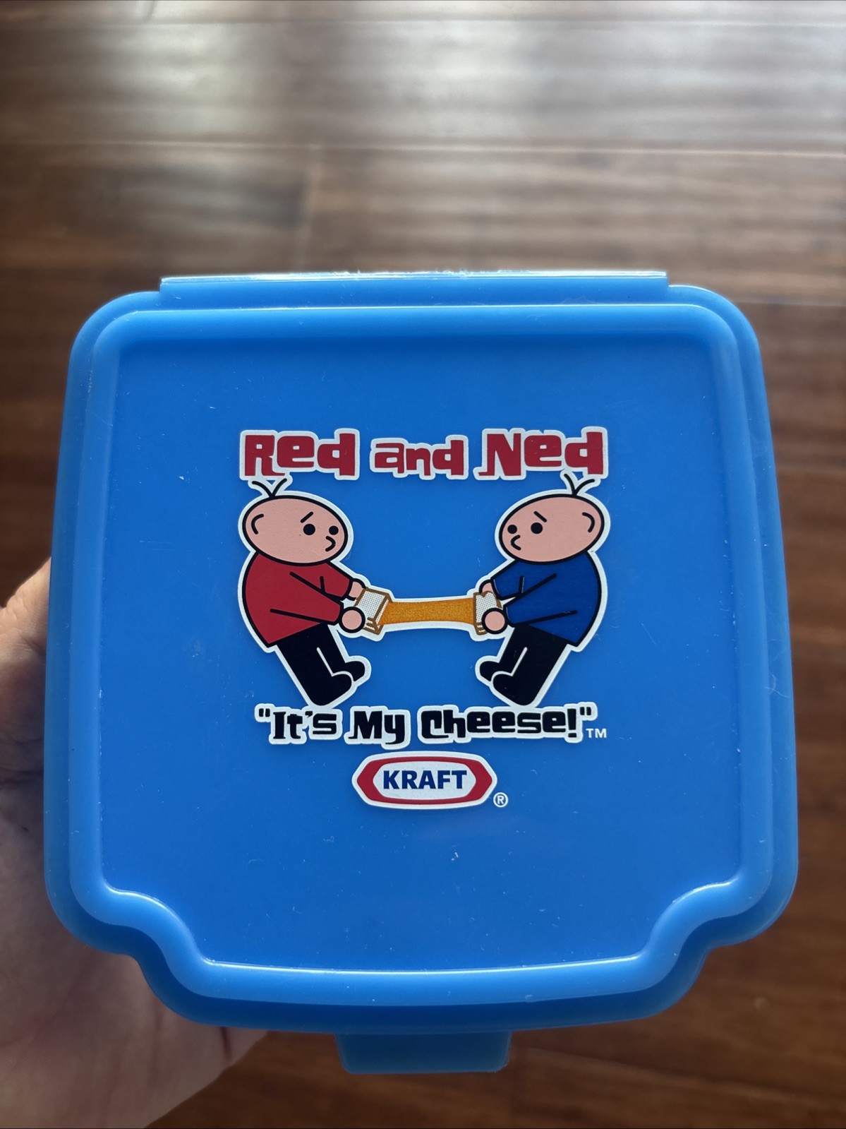 Kraft Red And Ned It’s My Cheese Blue Snap Container Singles Holder Storage