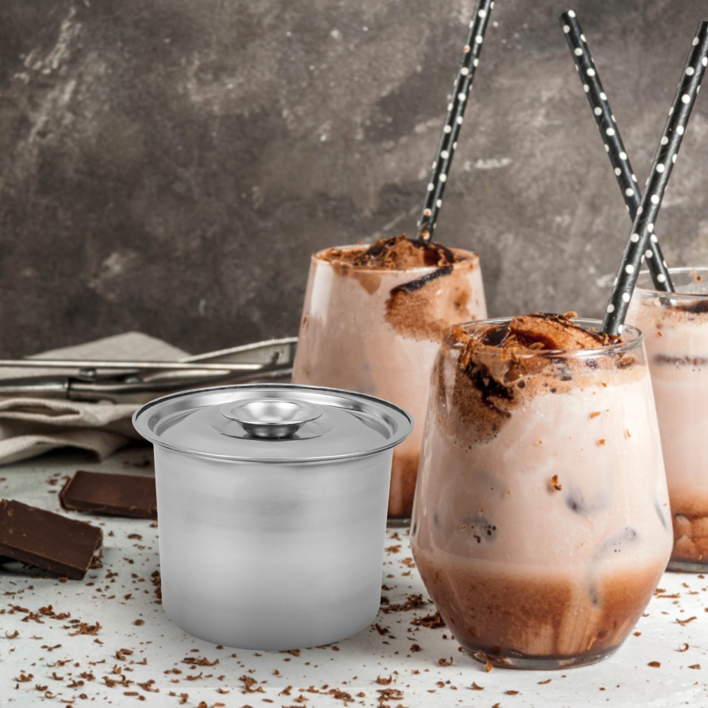 Ice Cream Containers Food Storage Stainless Steel with Lids Keeper