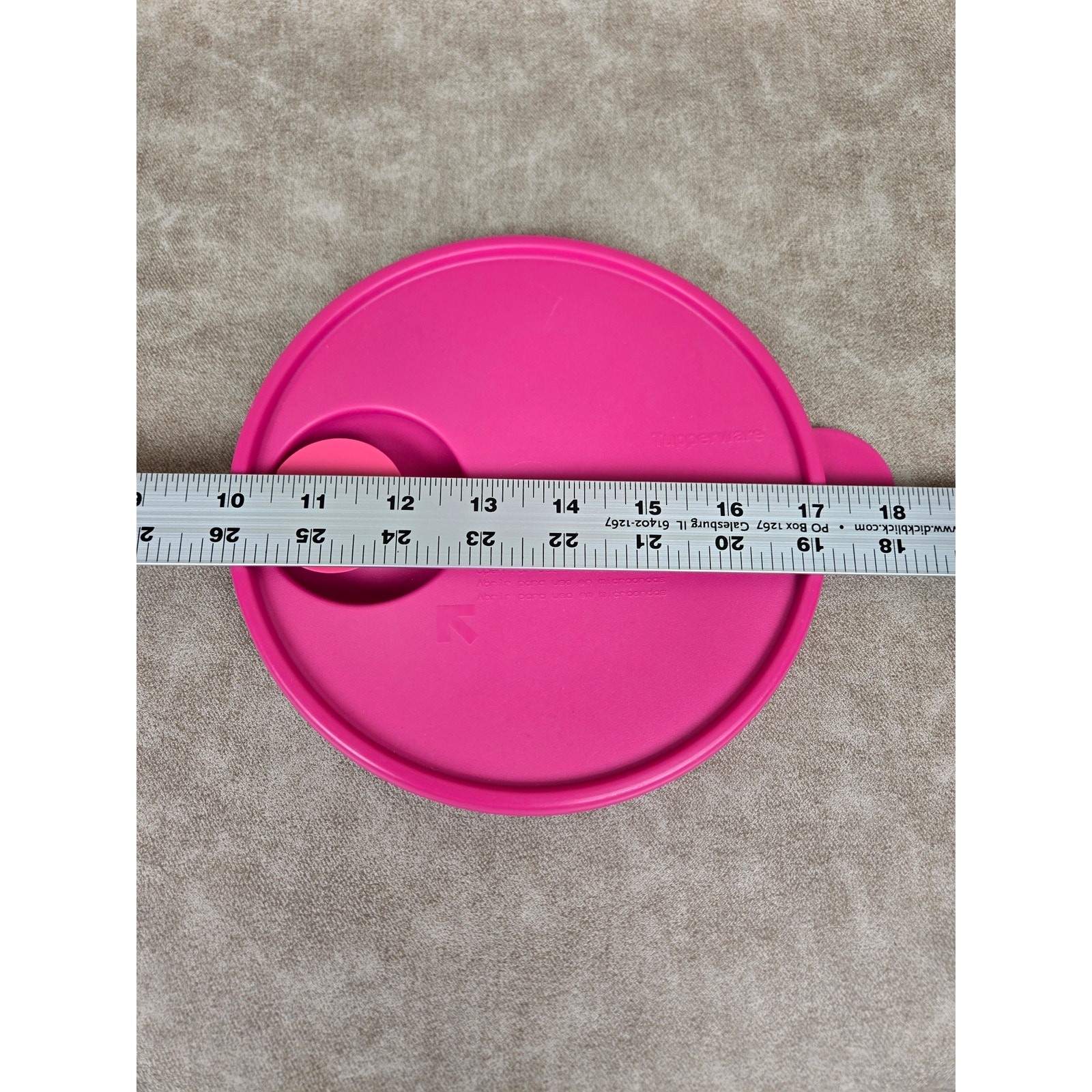 2 Pink Tupperware CrystalWave Seals ~ Lids # 2