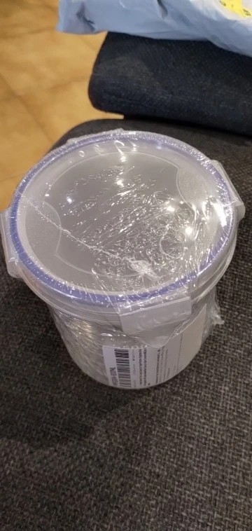 Airtight Grain Storage Container Clear Food Jar Kitchen Organizer 600-1500ML