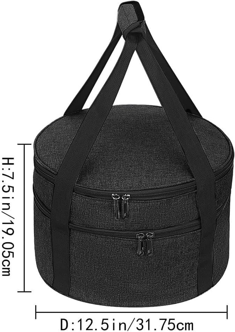 Insulated Double Decker Casserole Carrier – Hot or Cold Food, Pie & Salad Bowl H