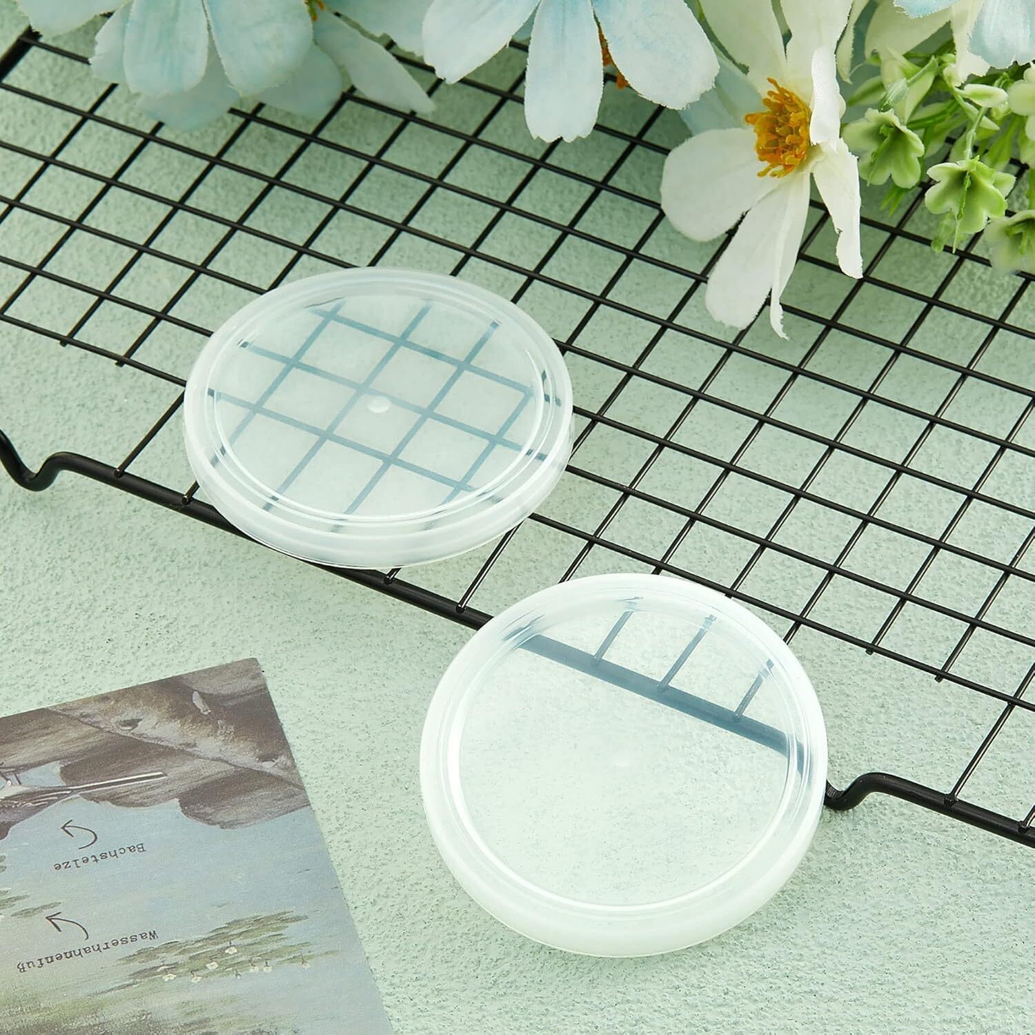 24 Pcs Yogurt Container Lids Replacement Compatible with Oui Yogurt Jars