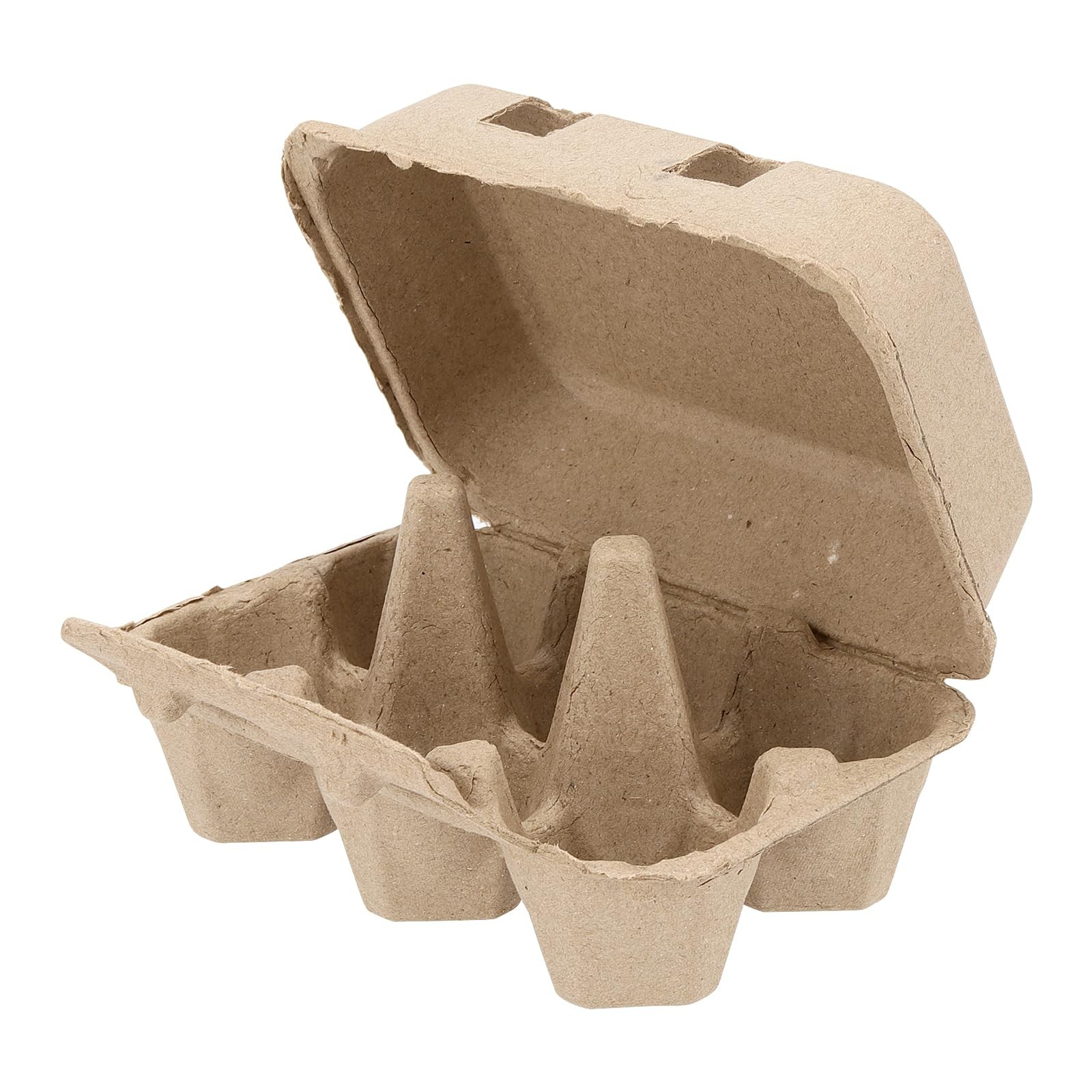 Empty Pulp Fiber 6Count Egg Cartons Tray Holder Storage Container 50 PCS