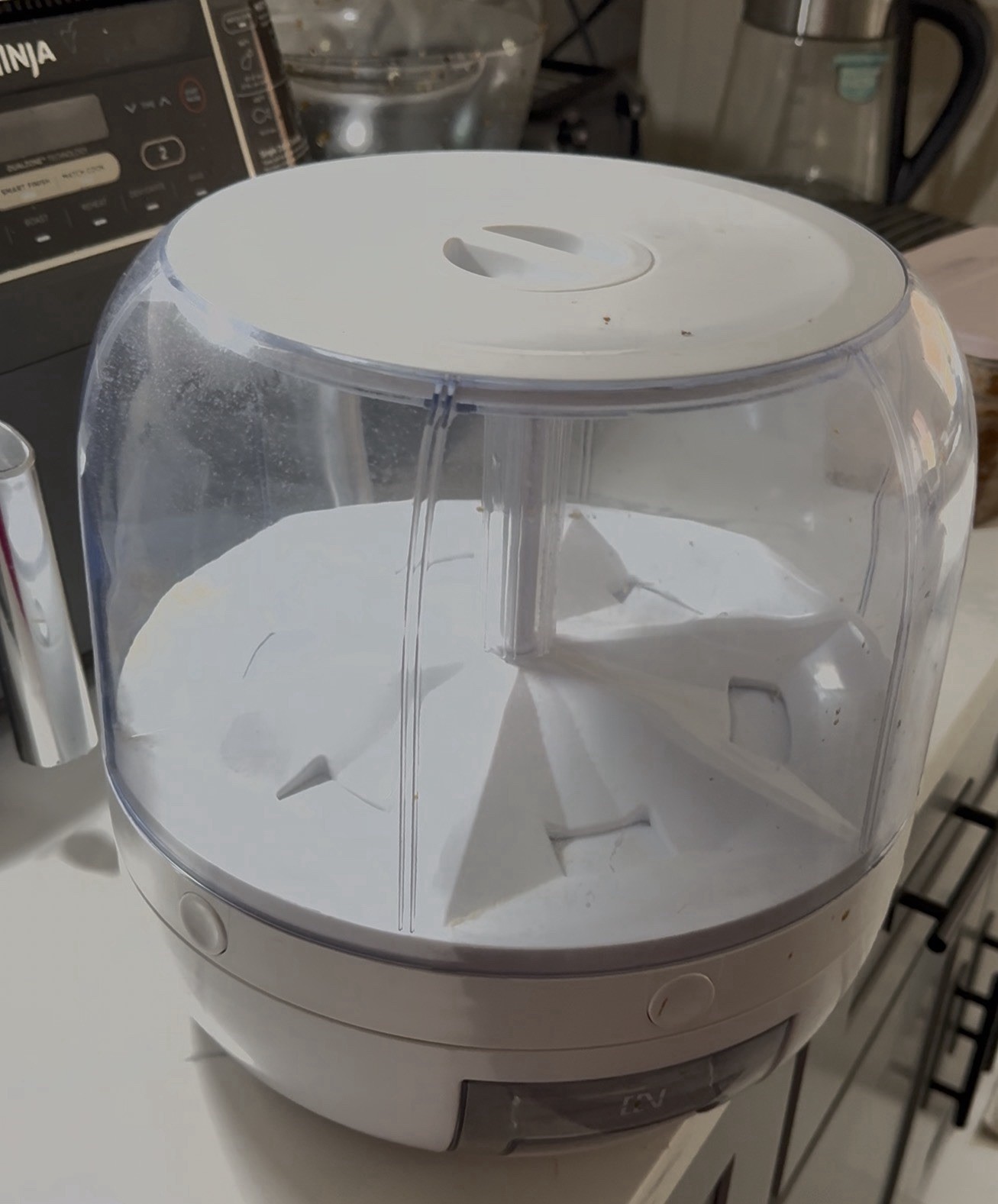 6-Grid 360° Grains Dispenser Rotating Rice Dispenser Storage Container 13lbs