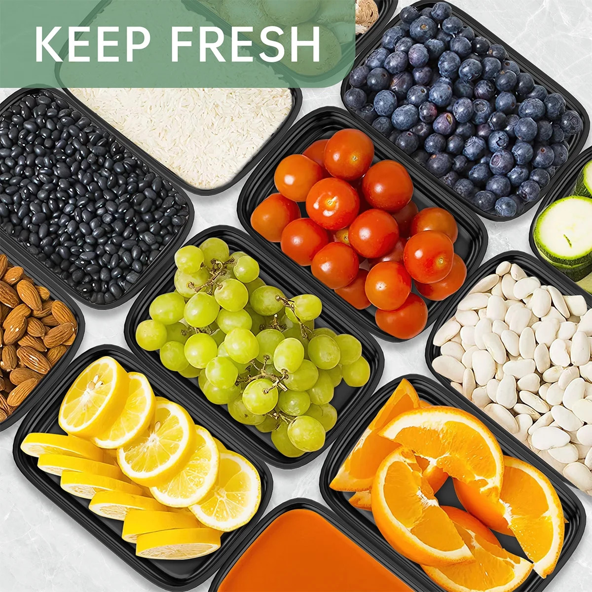 50 Pack Meal Prep Containers 25oz Food Storage Containers with Lids BPA Free Ben