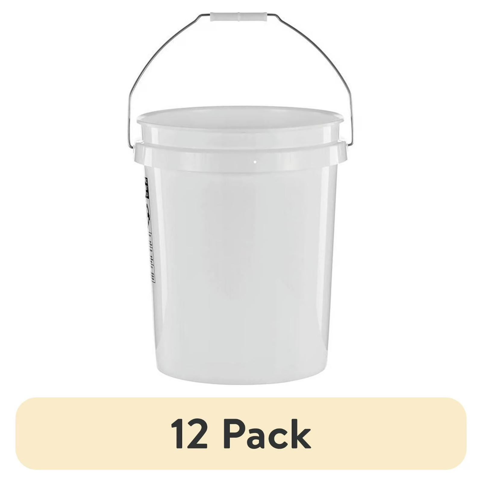United Solutions 5 Gallon Round Utility Bucket, Comfort Handle, Plastic, 1 Each