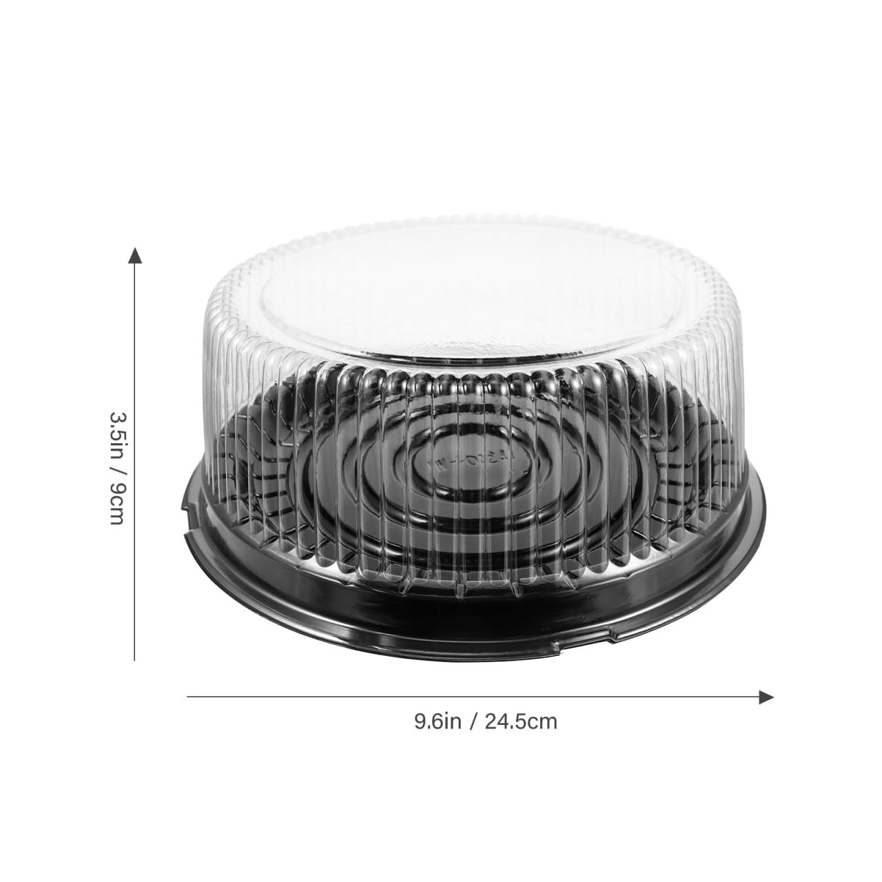 Clear Cake Packaging Boxes 9.64X9.64X3.54In Pet Plastic Cake Containers with …