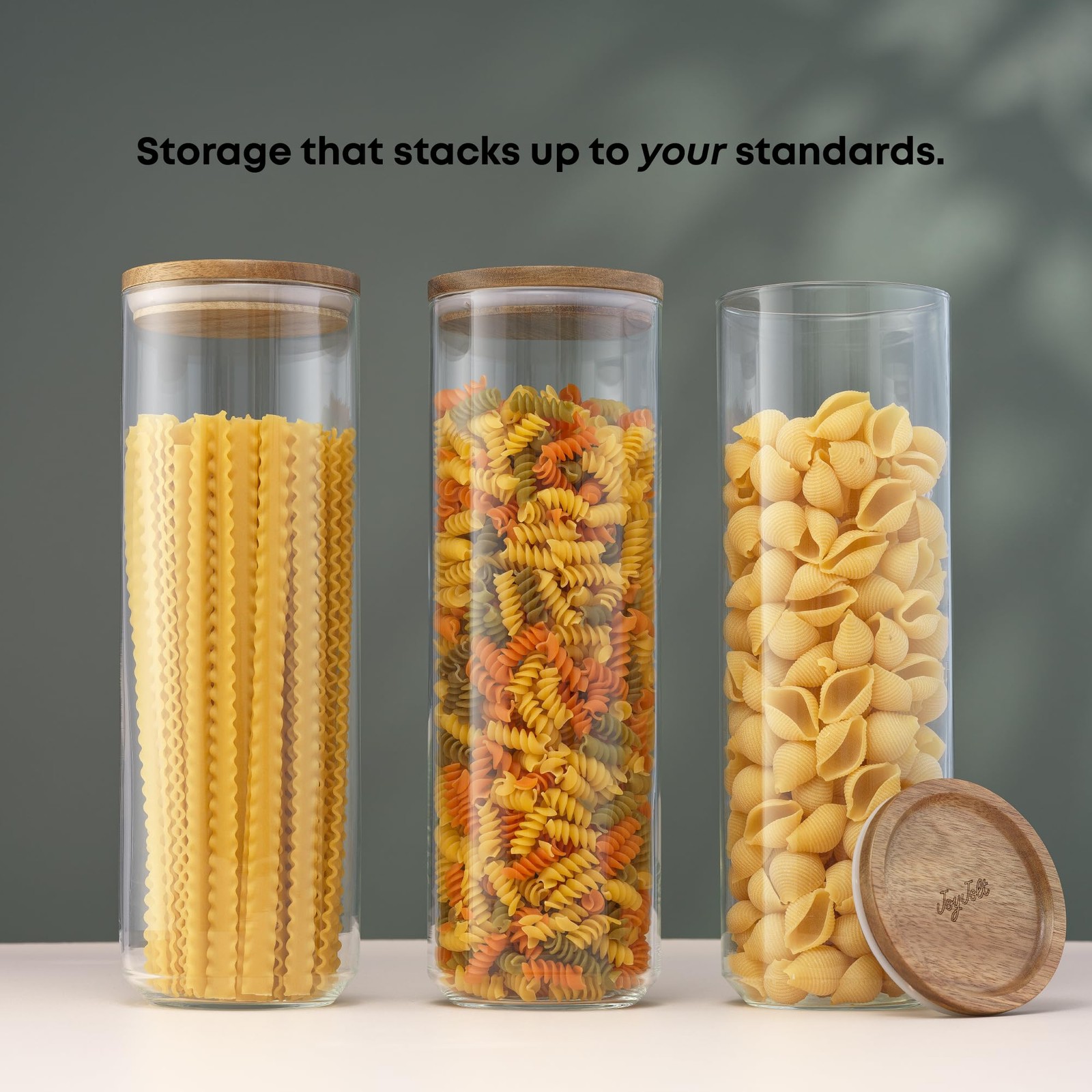 Holden 72oz Stackable Glass Storage Containers with Lids, Large Kitchen Food …