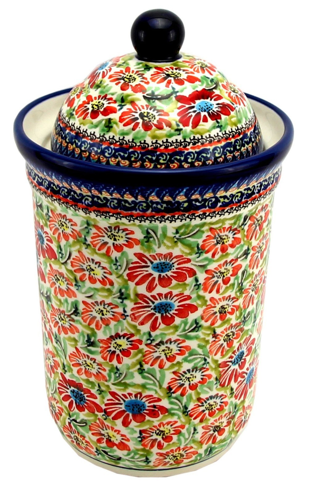 Polish Pottery Market Kitchen Canister by Zaklady Poland – 80 oz.