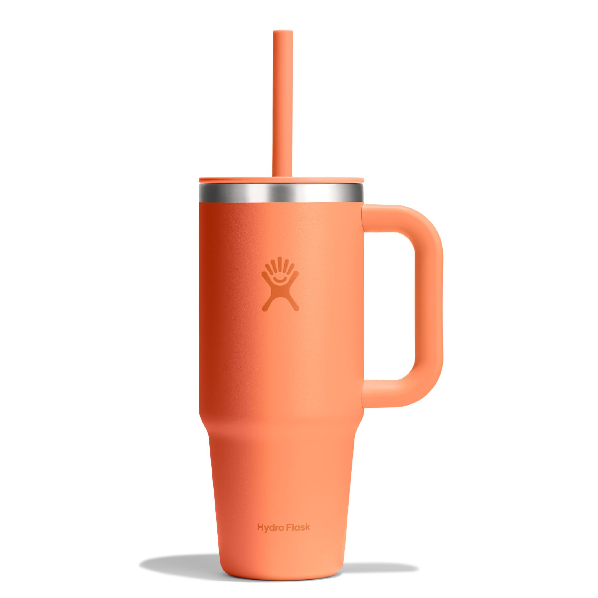 Hydro Flask Travel Tumbler Handle Lid And Straw – Insulated Stainless Steel In