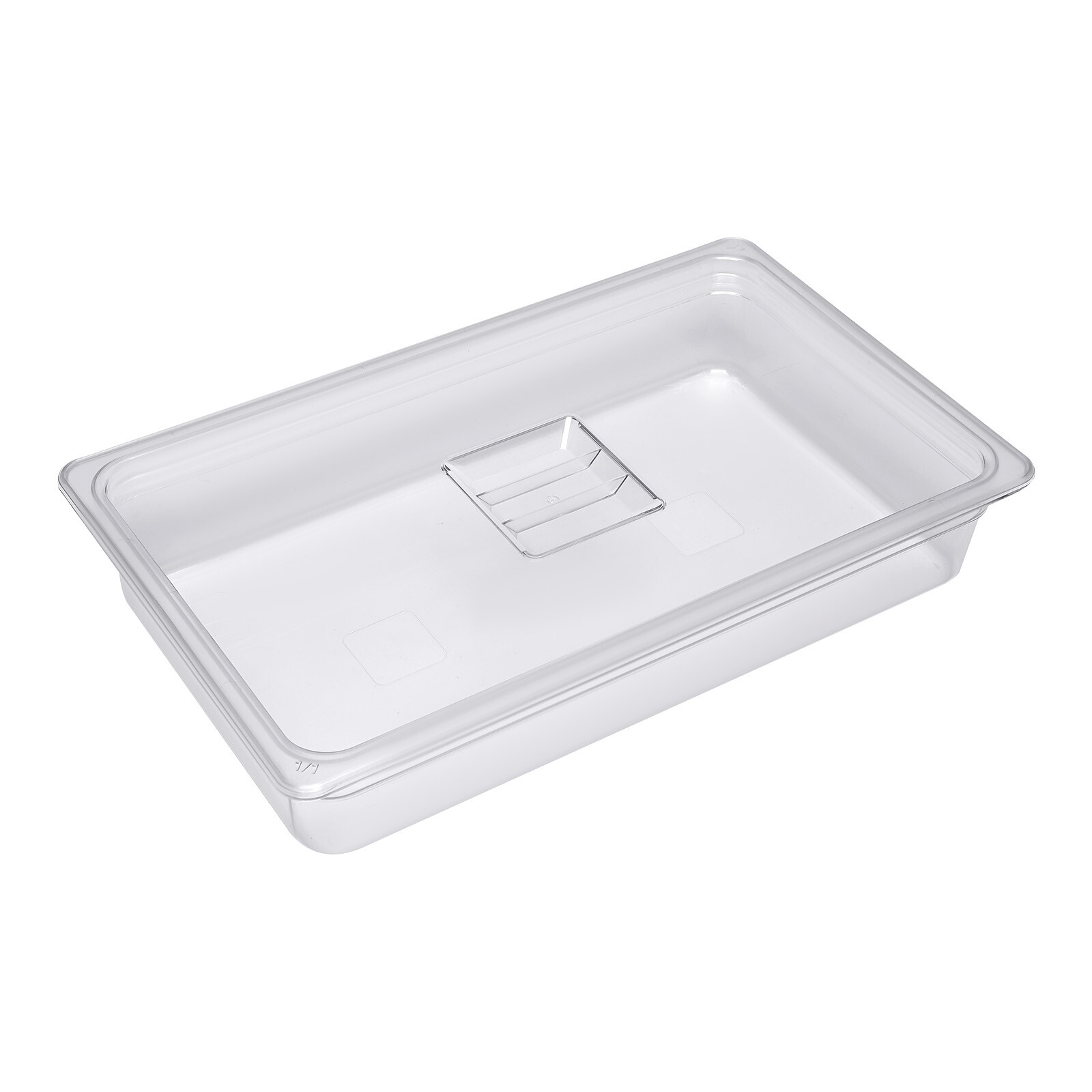 6 Pack Food Pans with Lids, 4” Deep, Polycarbonate, Clear