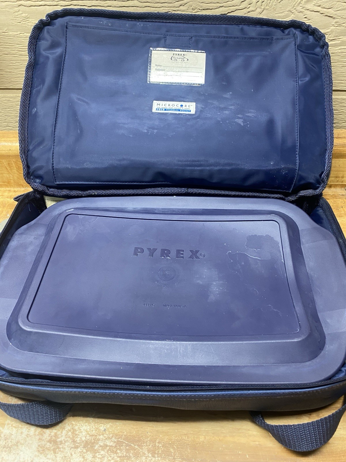Pyrex Portables The Way To Go Bag, Blue Bag With Heating Pack, Casseroles Dishes