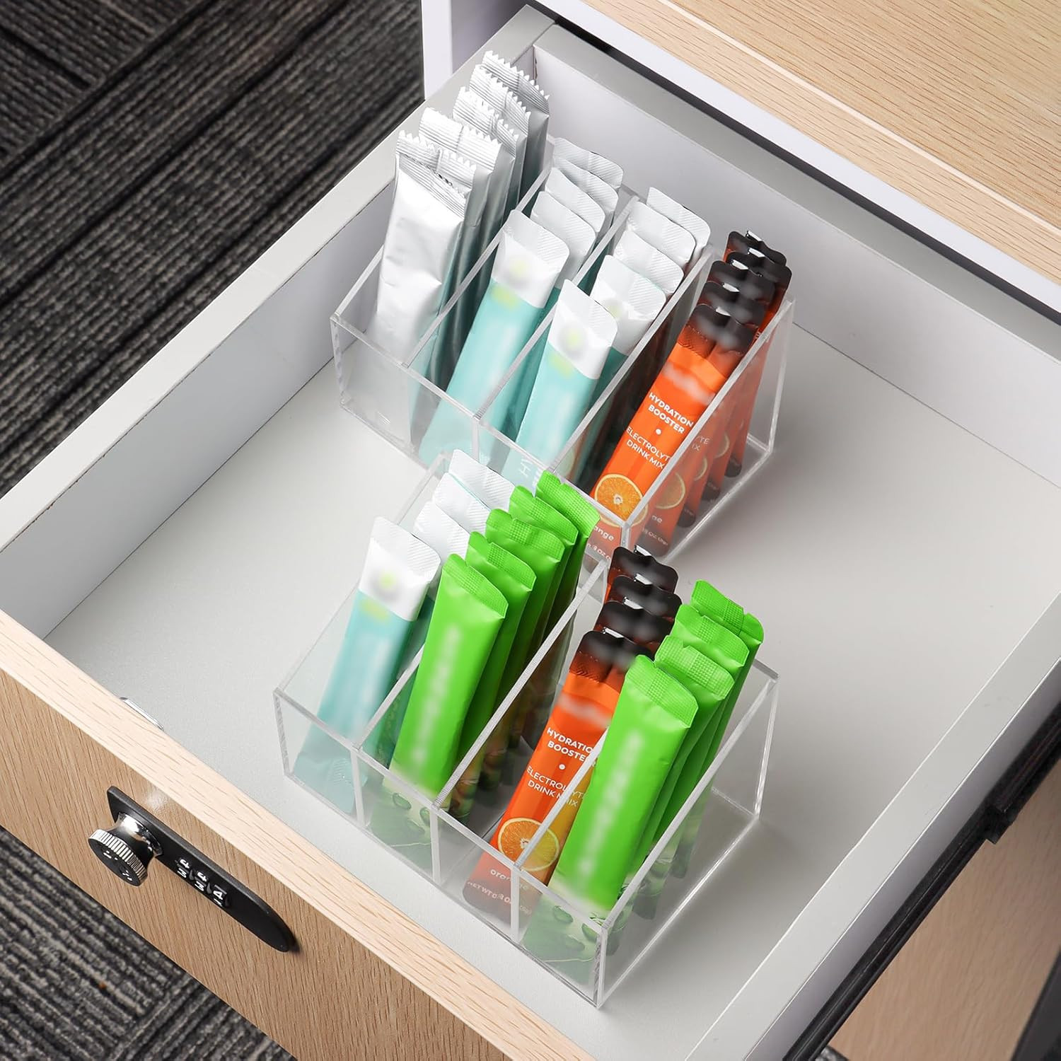 Drink Packet Holder Water Flavor Packet Storage Container Water Flavor Packet Or