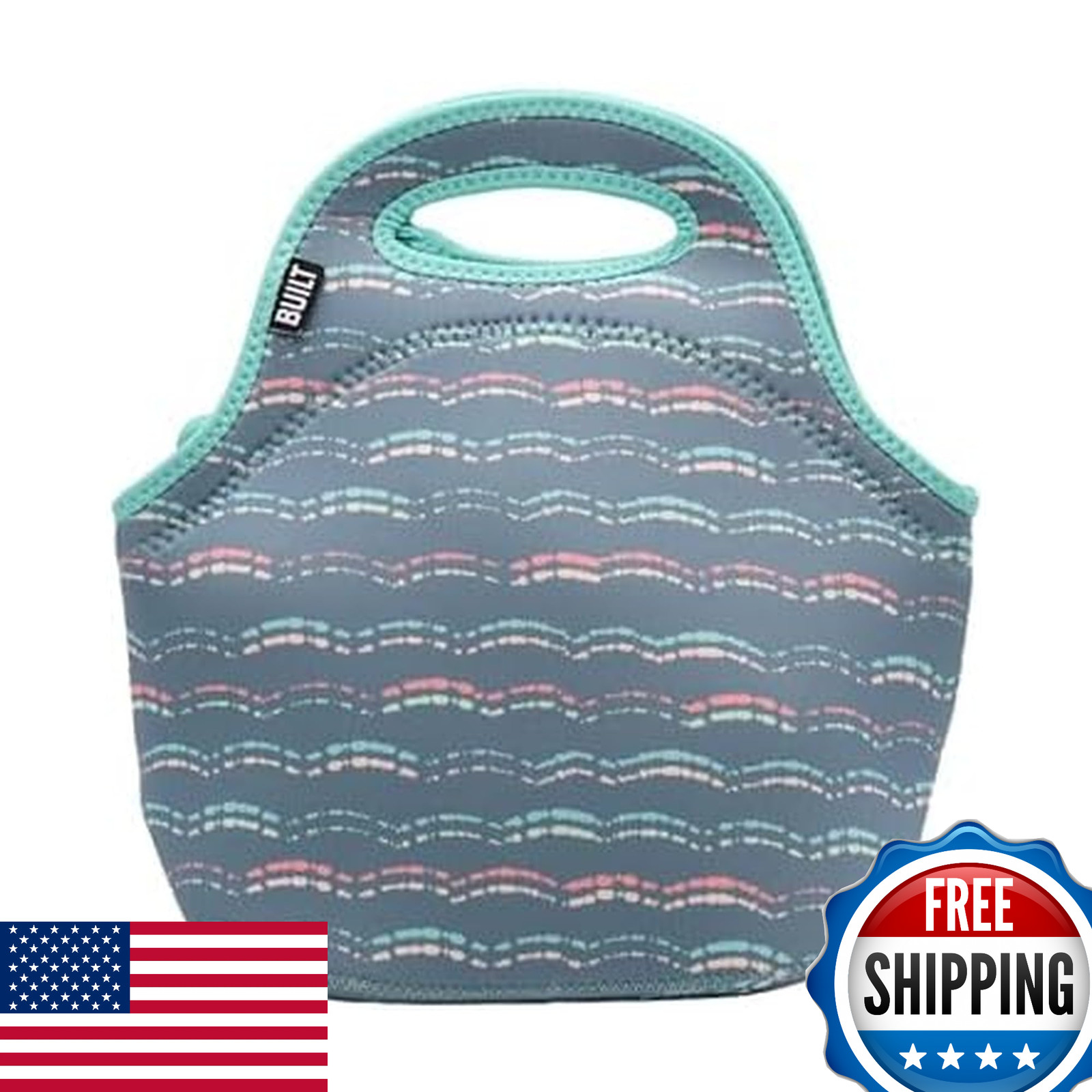 Built Gourmet Getaway Neoprene Lunch Bag – Insulated, Reusable, Washable