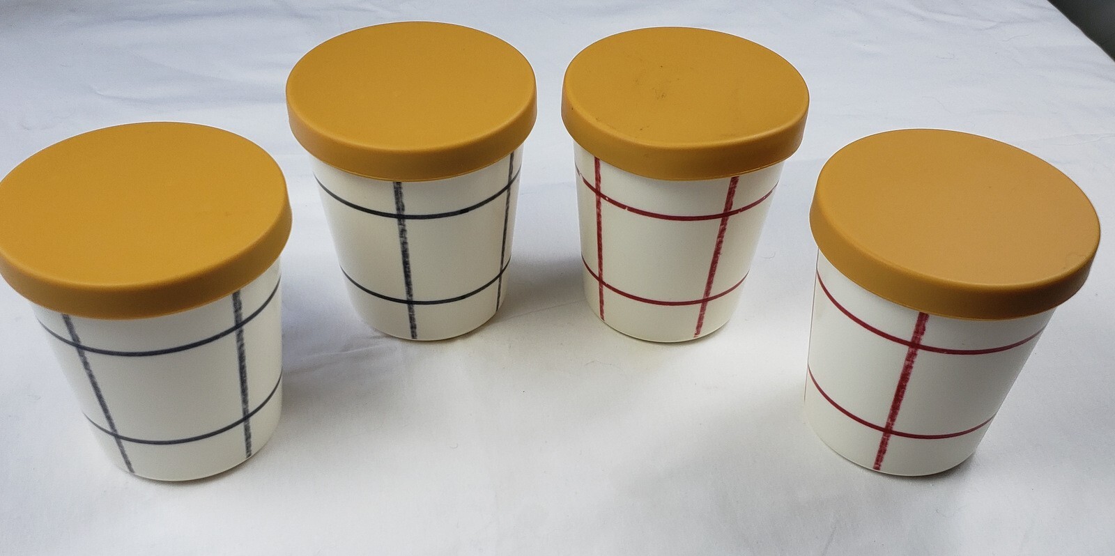 Hearth & Hand 4 pc Ice Cream Pint Storage Containers With Lids