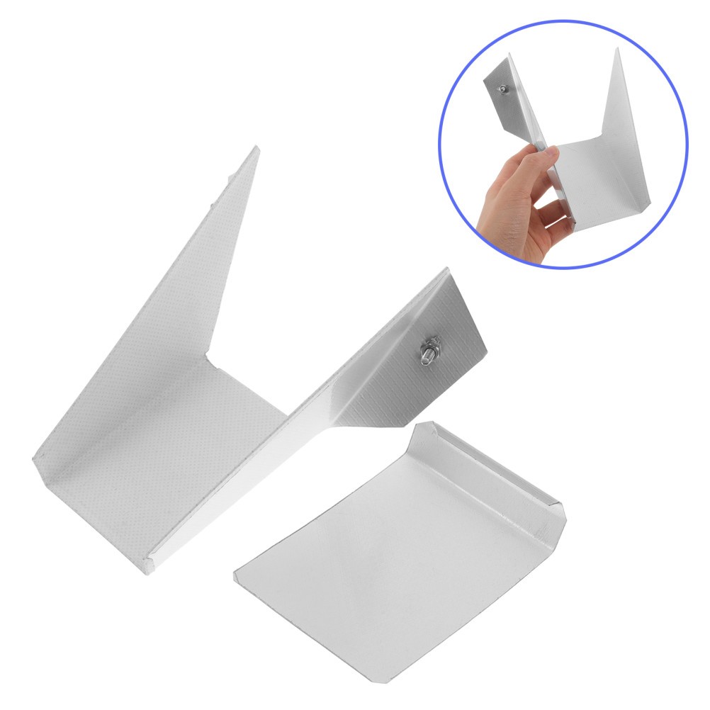White Metal Grain Container Spout with Smooth Flow for Rice and Flour Bins