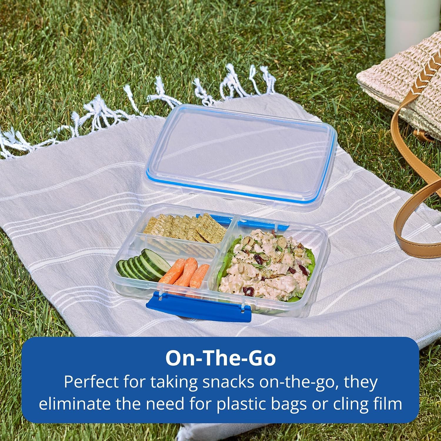 Rubbermaid Pack & Go Set with Two 350 Ml Containers and Two 820 Ml Containers, D